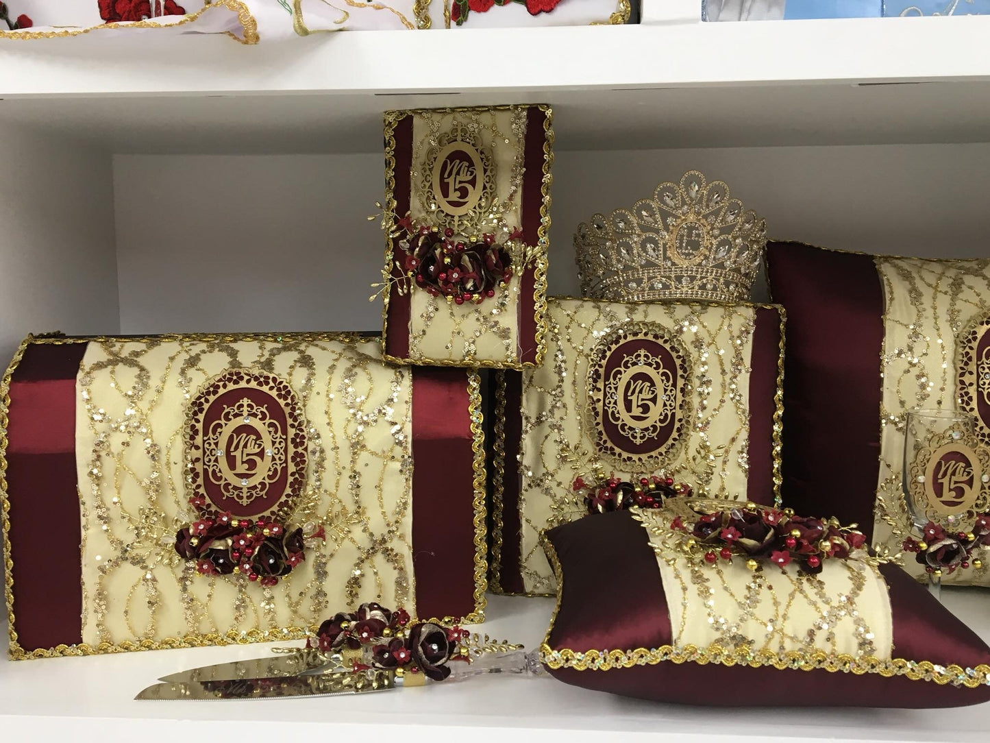 Set de Cojines para Quinceanera/Custom made Pillow Set/ Set de Cojines para Quinceanera Custom Sweet Sixteen Set Quinceanera Pillow Set248