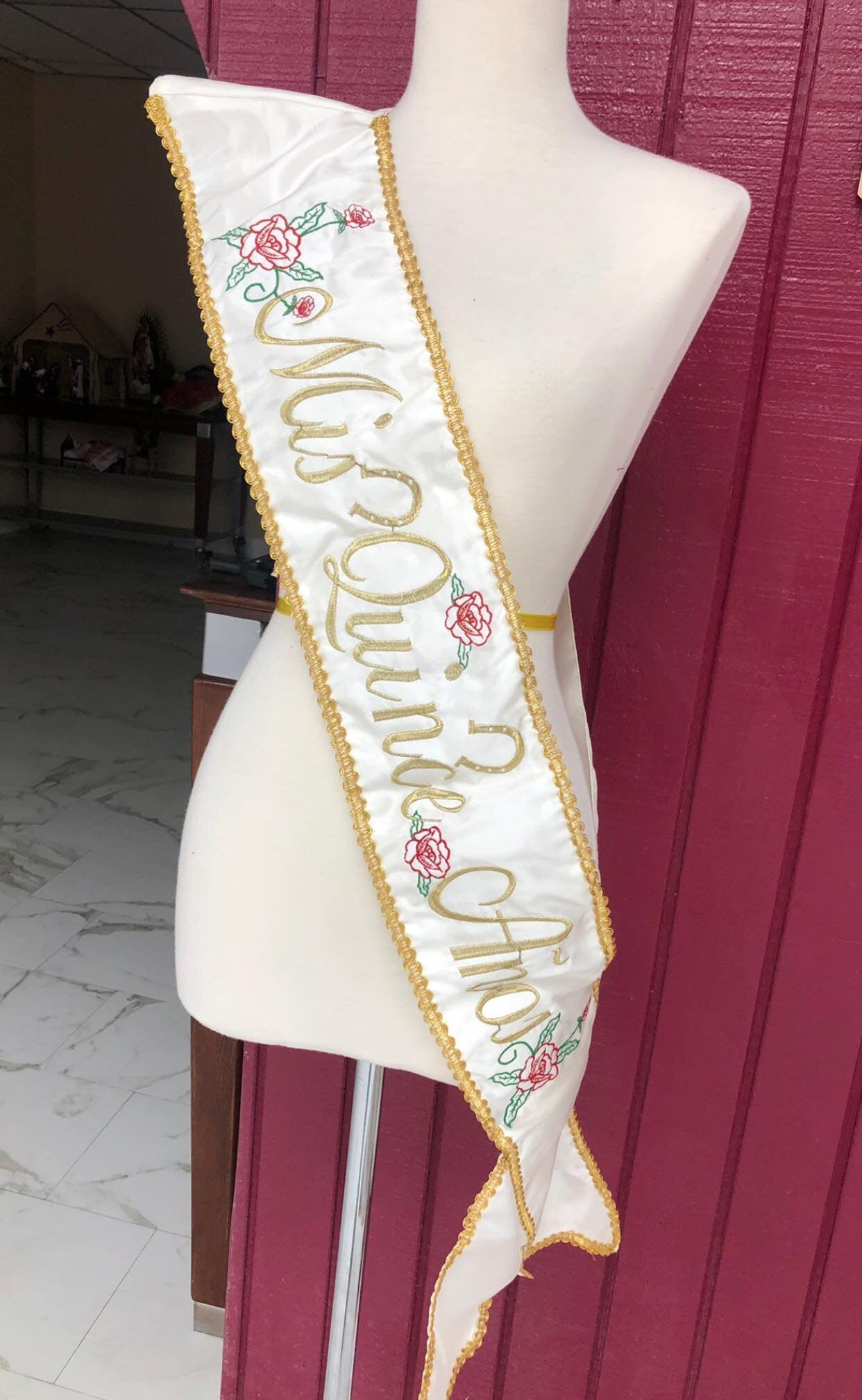 Custom sash Custom Bachelorette Sash Custom Birthday Sash Baby Shower Quincenera Sash, 15th Birthday Sash Mis Quince Sash Sweet 16 Sash BB18 199