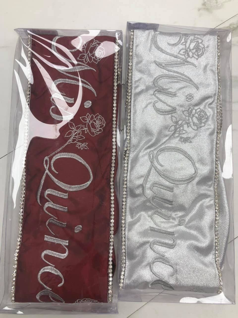 Custom sash Custom Bachelorette Sash Custom Birthday Sash Baby Shower Quincenera Sash, 15th Birthday Sash Mis Quince Sash Sweet 16 Sash BB19 26