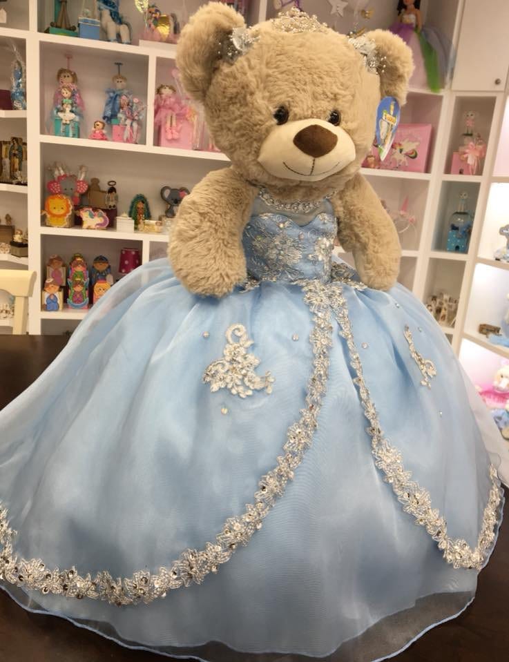 Personalized Quinceanera Teddy Bear Dress, Custom made Teddy Bear Dress, Includes Custom made Dress and Bear80