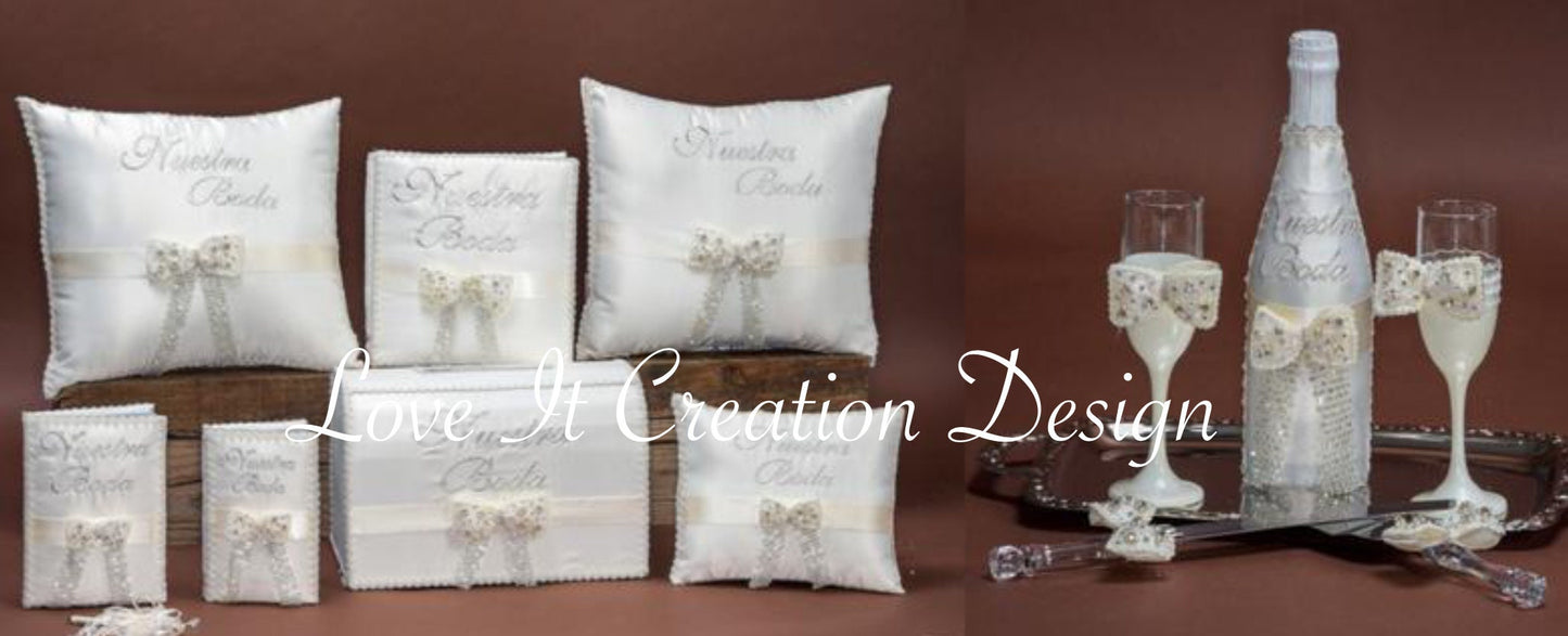 Custom Made Wedding Pillow Set/Personalizado Set de Cojines para Boda/Cojines para Boda, Pillow Set, Cojines de Boda238