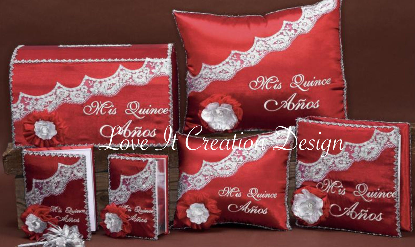 Set de Cojines para Quinceanera/Custom made Pillow Set/ Set de Cojines para Quinceanera Custom Sweet Sixteen Set Quinceanera Pillow Set231