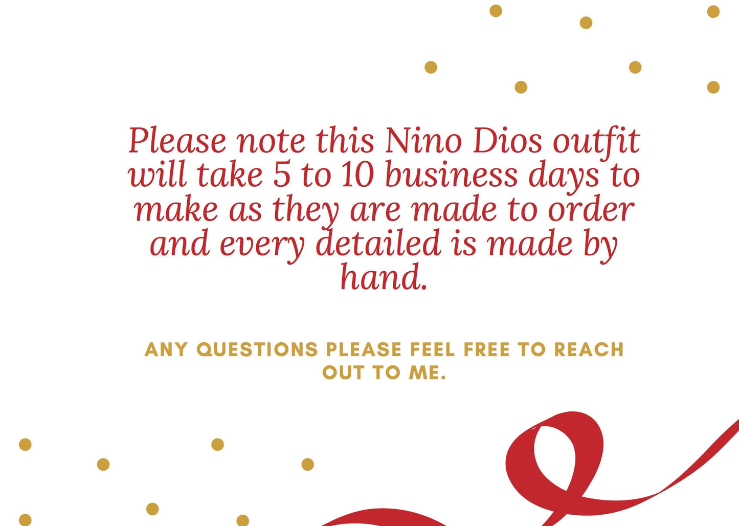 Trajecito de La Sagrada Familia para Niño Dios con accesorios Incluidos/Baby Jesus Outfit7