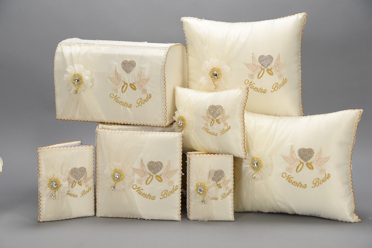 Custom Made Wedding Pillow Set/Personalizado Set de Cojines para Boda/Cojines para Boda, Pillow Set, Cojines de Boda454