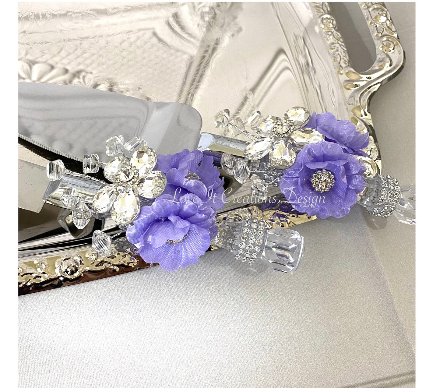 Wedding/Quinceniera Champagne Set of 2 with Cake Knife & Server Set included299