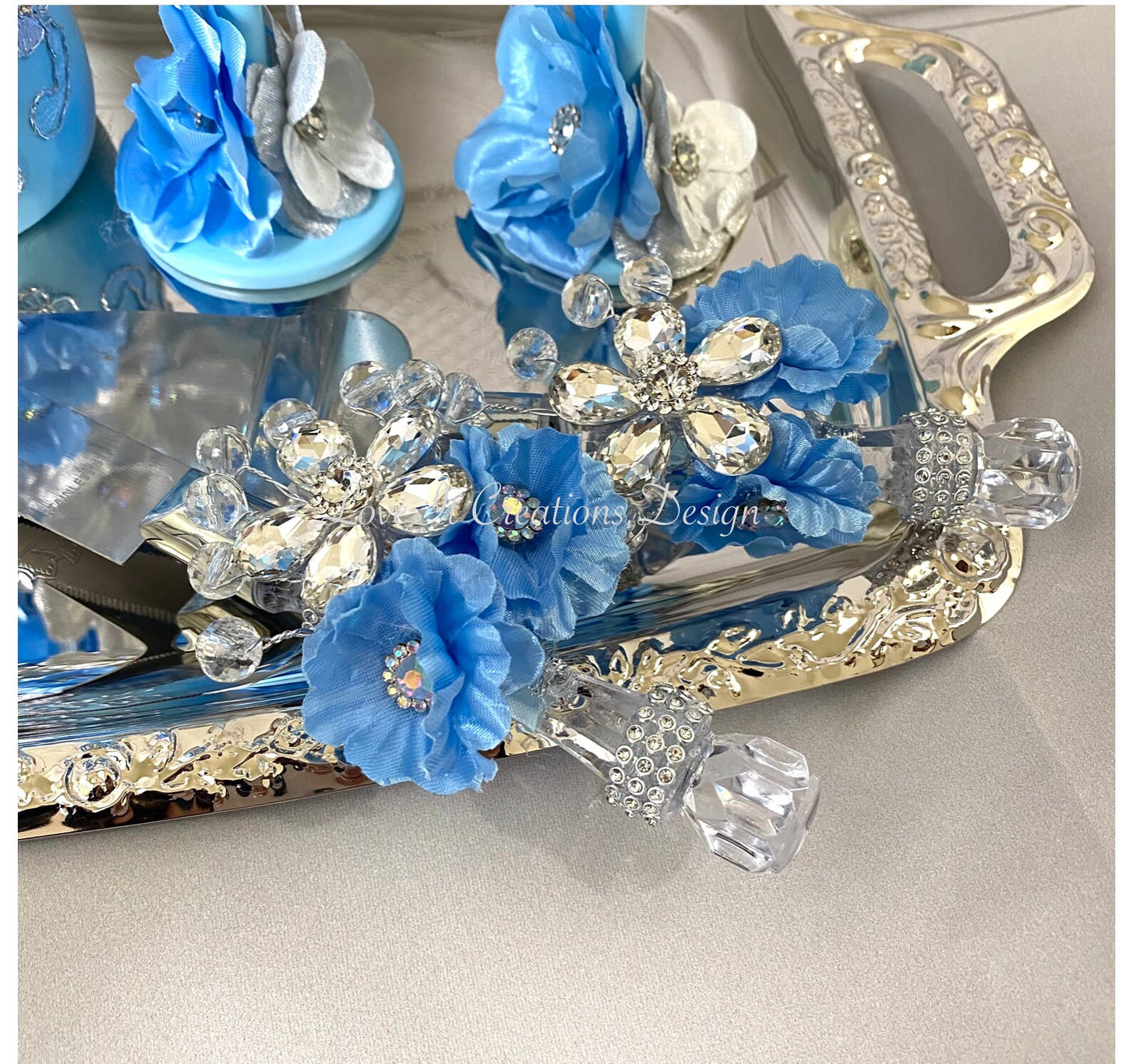 Wedding/Quinceniera Champagne Set of 2 with Cake Knife & Server Set included298