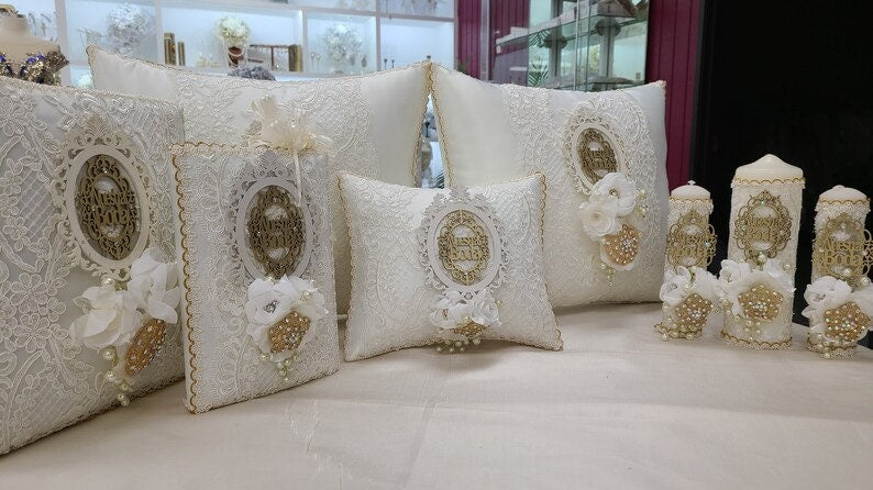 Custom Made Wedding Pillow Set/Personalizado Set de Cojines para Boda/Cojines para Boda, Pillow Set, Cojines de Boda506