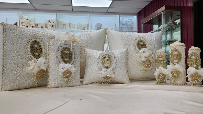 Custom Made Wedding Pillow Set/Personalizado Set de Cojines para Boda/Cojines para Boda, Pillow Set, Cojines de Boda506