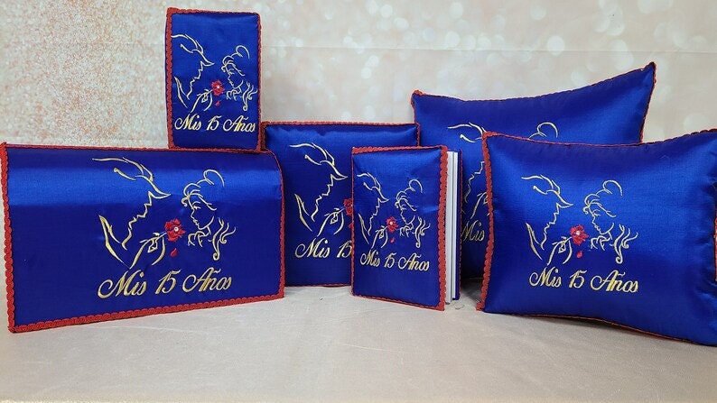 Set de Cojines para Quinceanera/Custom made Pillow Set/ Set de Cojines para Quinceanera Custom Sweet Sixteen Set Quinceanera Pillow Set61