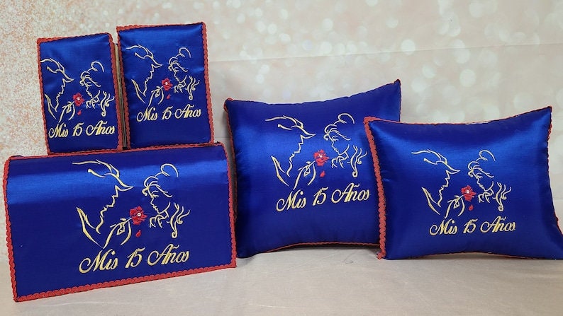 Set de Cojines para Quinceanera/Custom made Pillow Set/ Set de Cojines para Quinceanera Custom Sweet Sixteen Set Quinceanera Pillow Set61