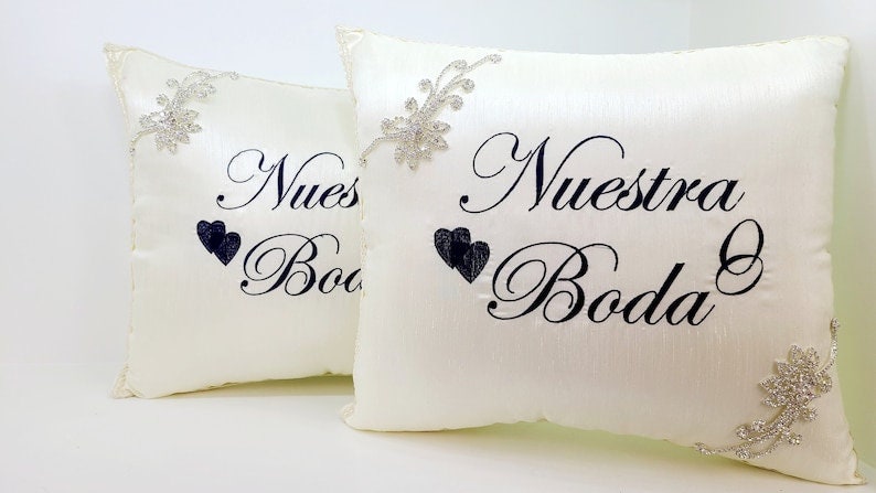 Custom Made Wedding Pillow Set/Personalizado Set de Cojines para Boda/Cojines para Boda, Pillow Set, Cojines de Boda4