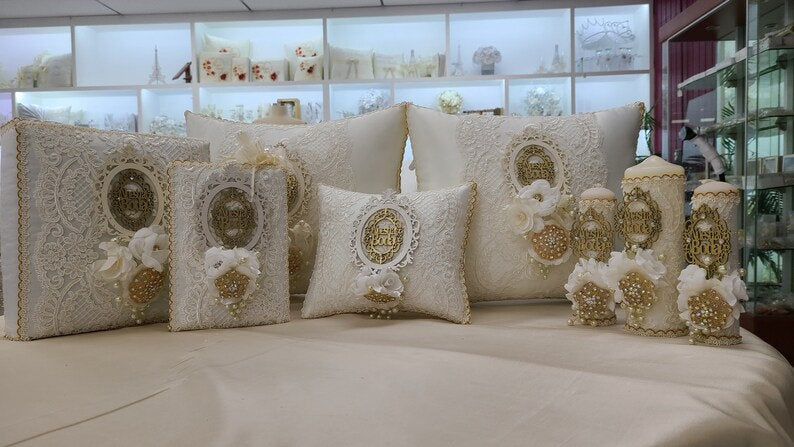 Custom Made Wedding Pillow Set/Personalizado Set de Cojines para Boda/Cojines para Boda, Pillow Set, Cojines de Boda506