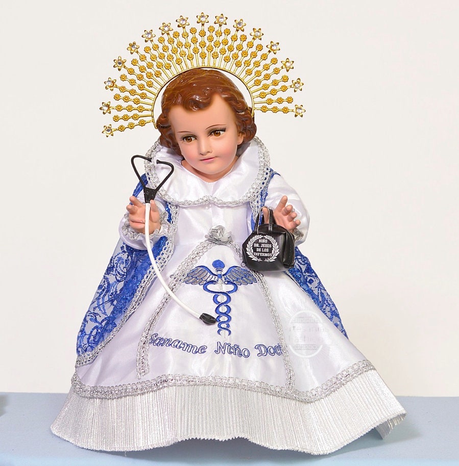 Trajecito de Nino Doctor para Niño Dios con accesorios Incluidos/Baby Jesus Outfit194