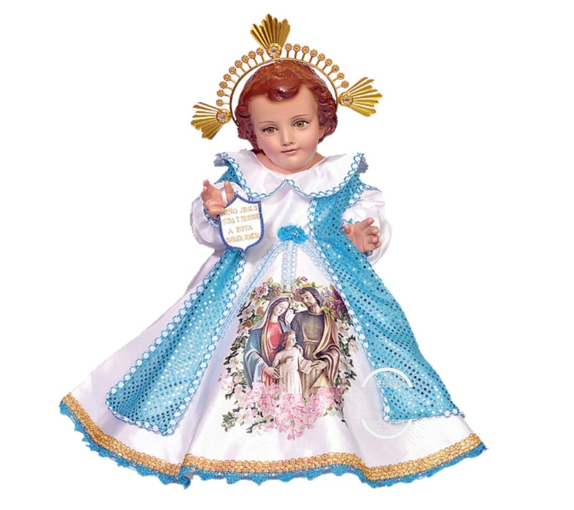 Trajecito de La Sagrada Familia para Niño Dios con accesorios Incluidos/Baby Jesus Outfit7