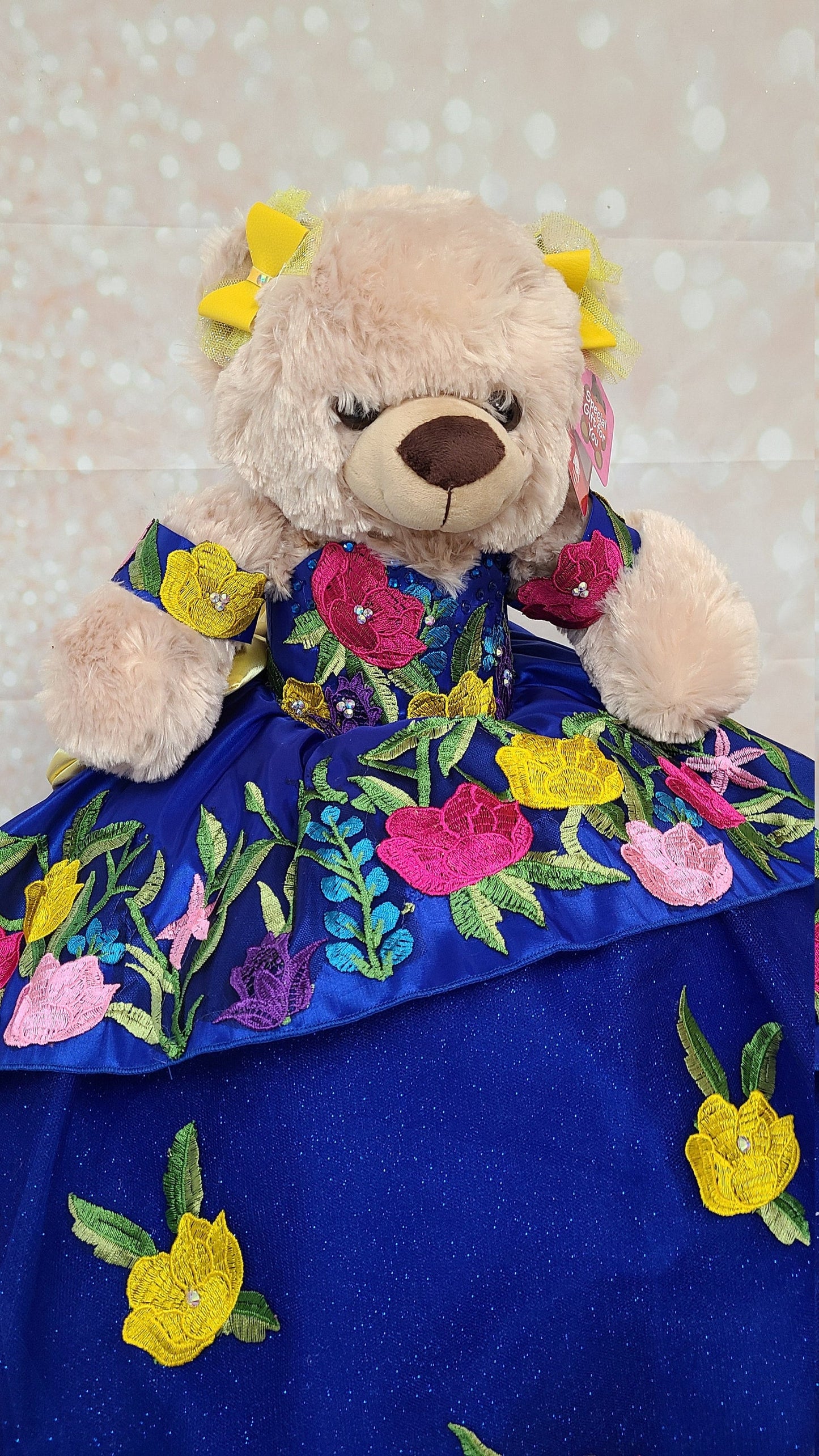 Personalized Quinceanera Teddy Bear Dress, Custom made Teddy Bear Dress, Includes Custom made Dress and Bear499