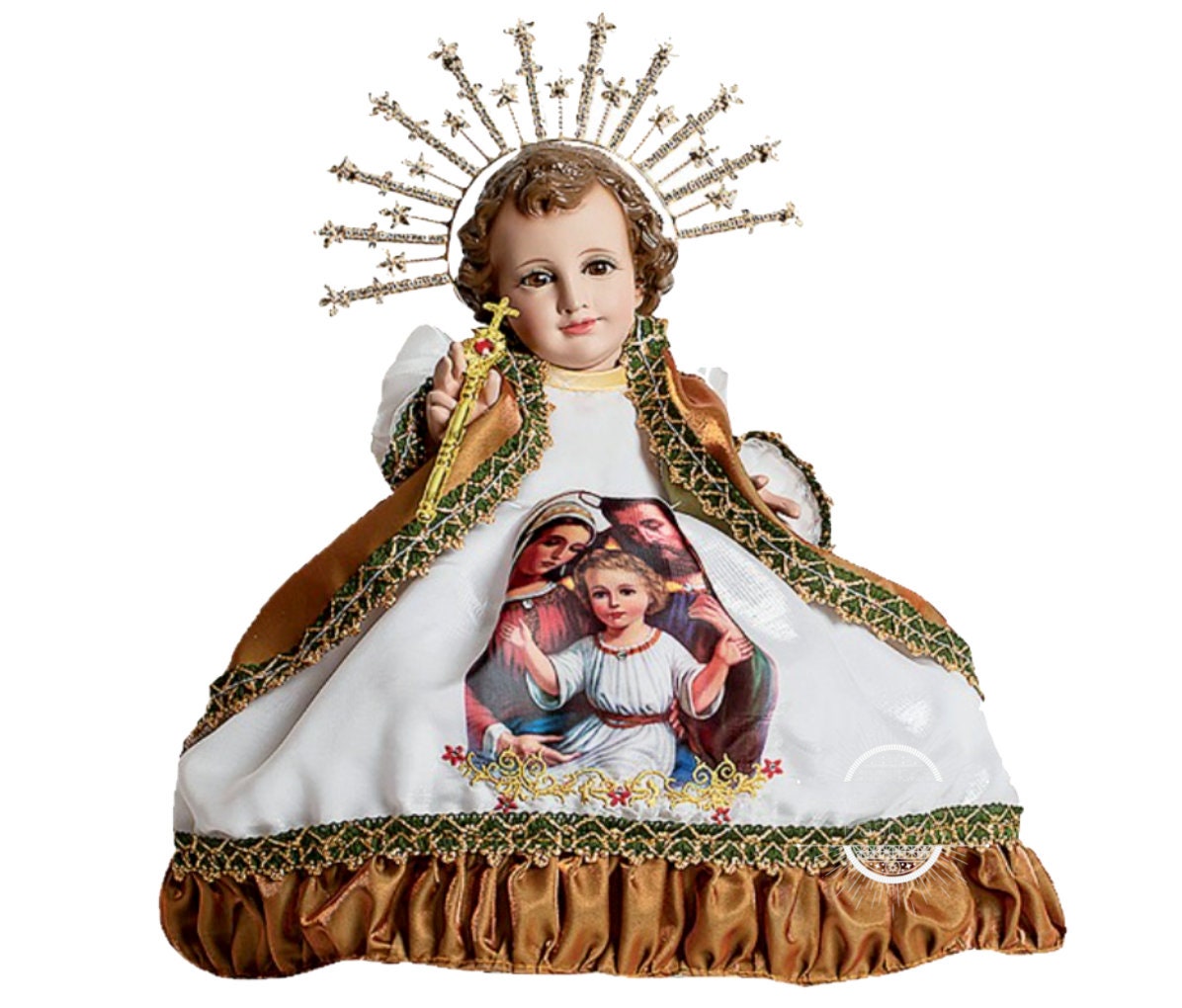 Trajecito de La Sagrada Familia para Niño Dios con accesorios Incluidos/Baby Jesus Outfit129