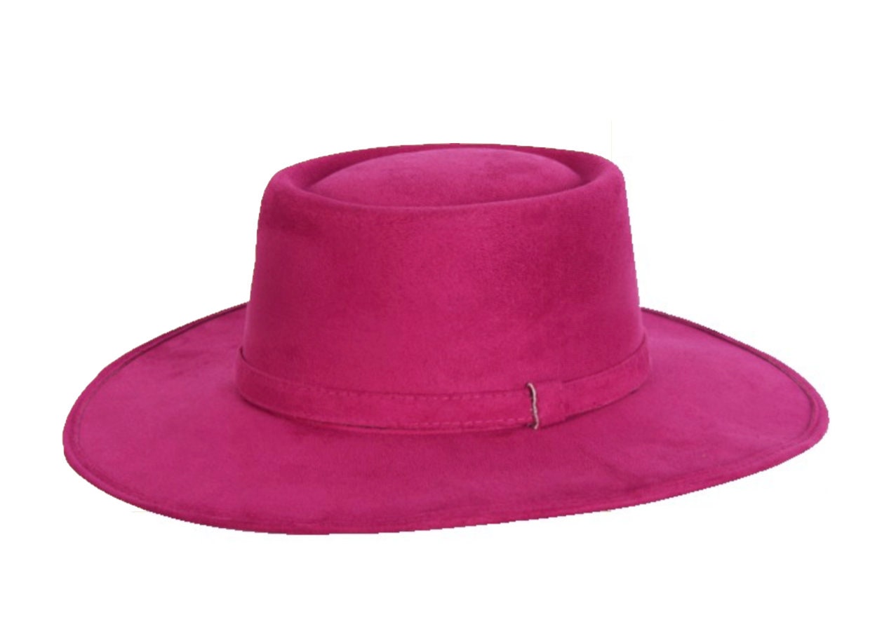 Mexican Suede Hat. Artisanal Hat. Western Hat For Women. Fedora Hat. Elegant Mexican Hat.148