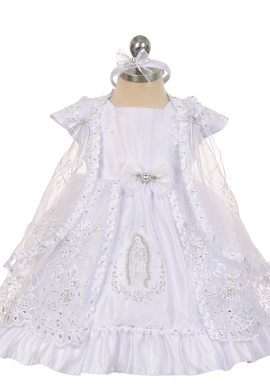 Christening Dress, Girls Complete Baptism Outfit Lace Baptism Dress, Lace Baby Girls Dress, Girls Lace Baptism Dresses240
