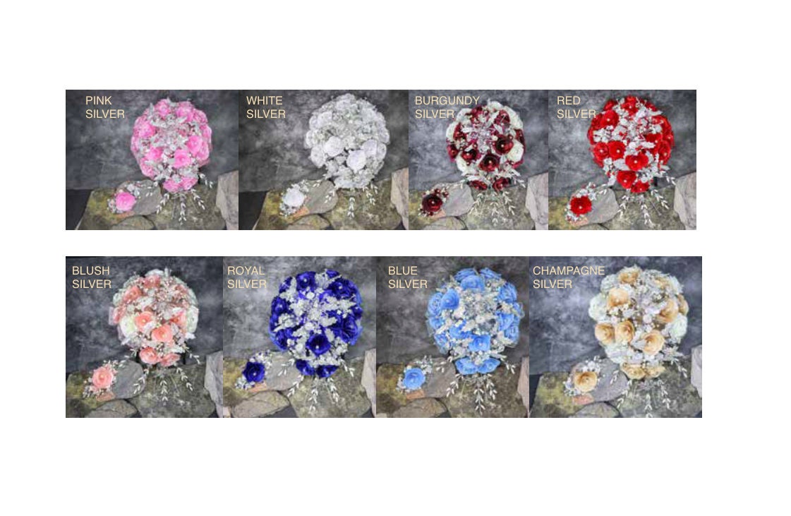 Quinceanera Flower Bouquet Embellished with Crystals and Brooches for Quinceanera433