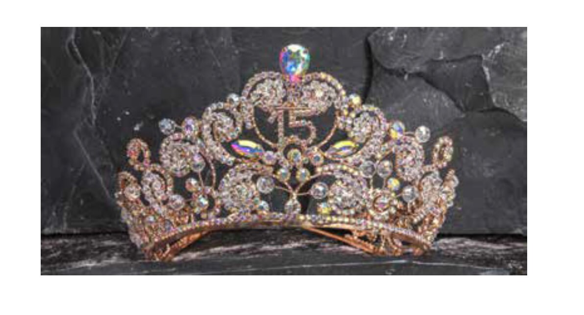 Quinceanera Tiara, Crystal Tiara, Crown, Headpiece, Bridal Tiara, Quinceañera, Sweet 16 Tiara, Sparkling Tiara407