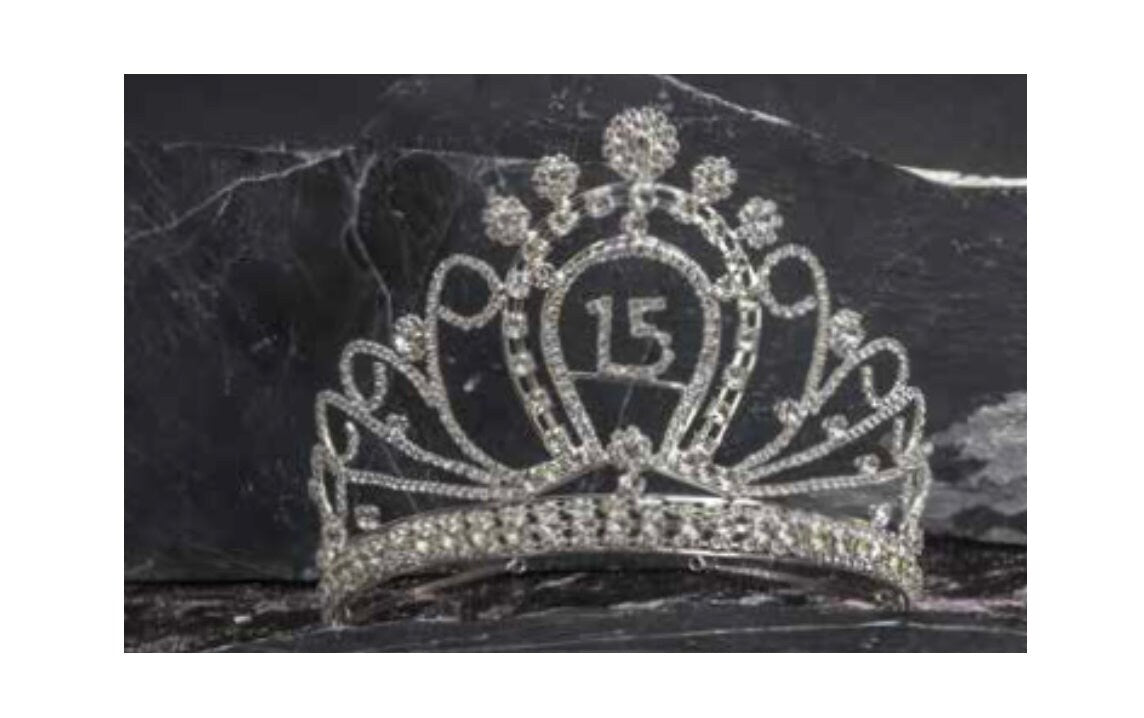 Quinceanera Tiara, Crystal Tiara, Crown, Headpiece, Bridal Tiara, Quinceañera, Sweet 16 Tiara, Sparkling Tiara385