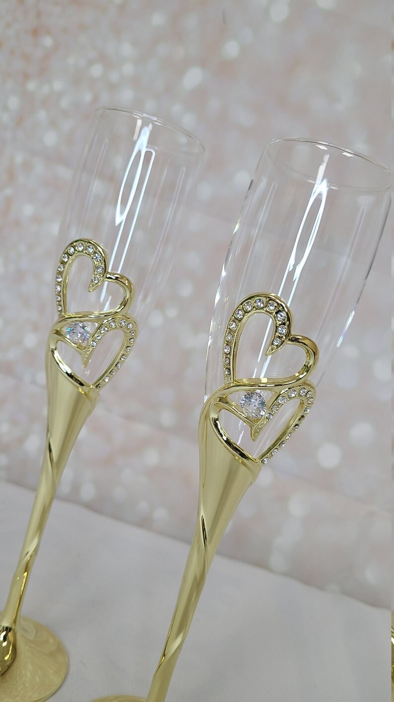 Personalized Wedding Cake Server and Knife Set Custom Cake Serving, Knife Cutter, and Champagne Flutes Wedding Bridal176