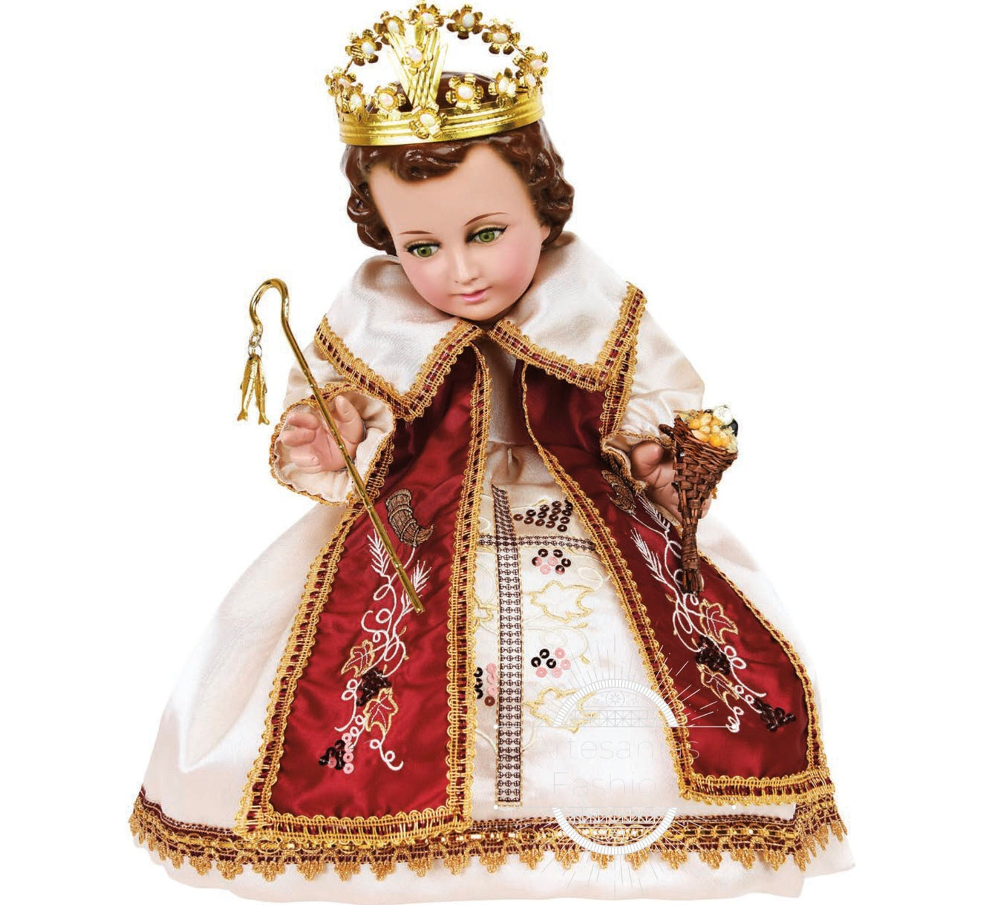 Trajecito de Nino de La Abundancia Niño Dios con accesorios Incluidos/Baby Jesus Outfit203