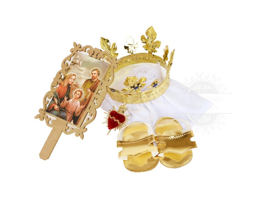 Trajecito de Nino de la Sagrada Familia Niño Dios con accesorios Incluidos/Baby Jesus Outfit142