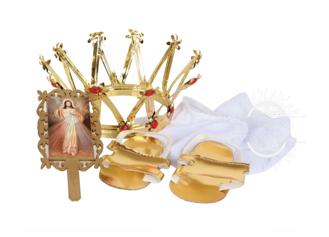Trajecito de Nino de la Misericordia Niño Dios con accesorios Incluidos/Baby Jesus Outfit181