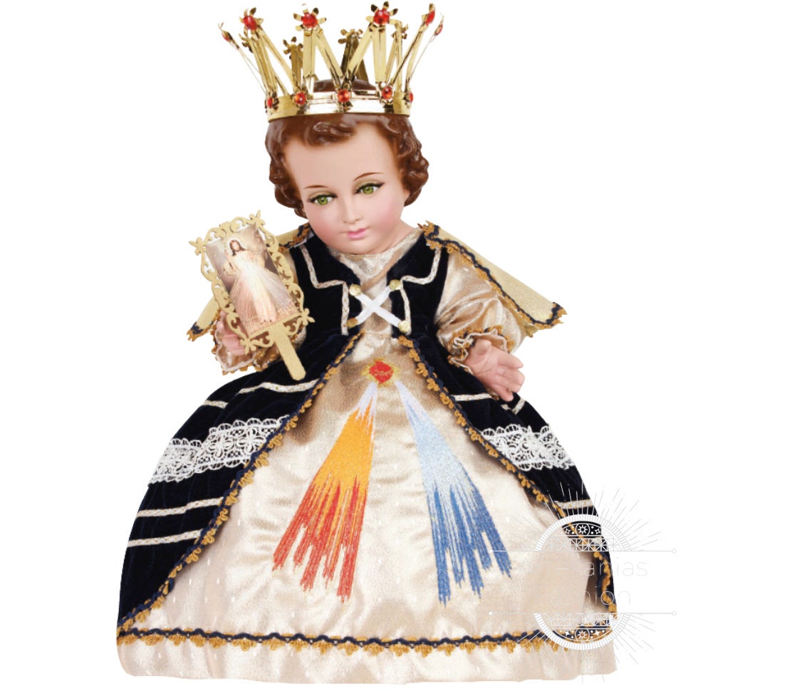 Trajecito de Nino de la Misericordia Niño Dios con accesorios Incluidos/Baby Jesus Outfit181