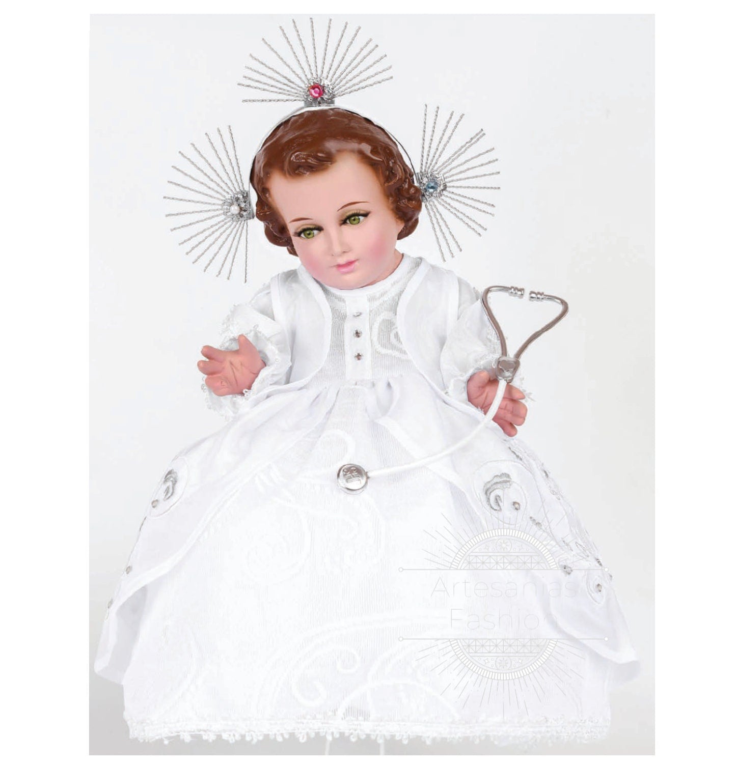 Trajecito de Nino de la Rey de la Salud Niño Dios con accesorios Incluidos/Baby Jesus Outfit115