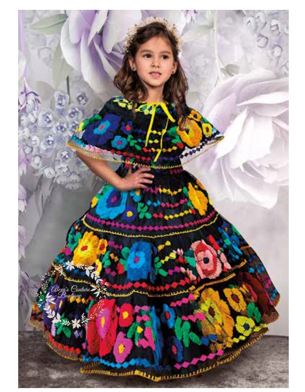 Embroider Children Dress Mexican Dress 5 de Mayo 18