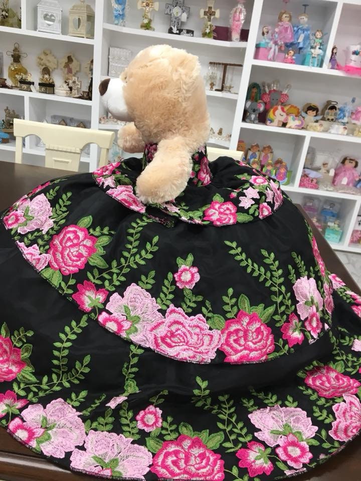 Personalized Quinceanera Teddy Bear Dress, Custom made Teddy Bear Dress, Includes Custom made Dress and Bear285