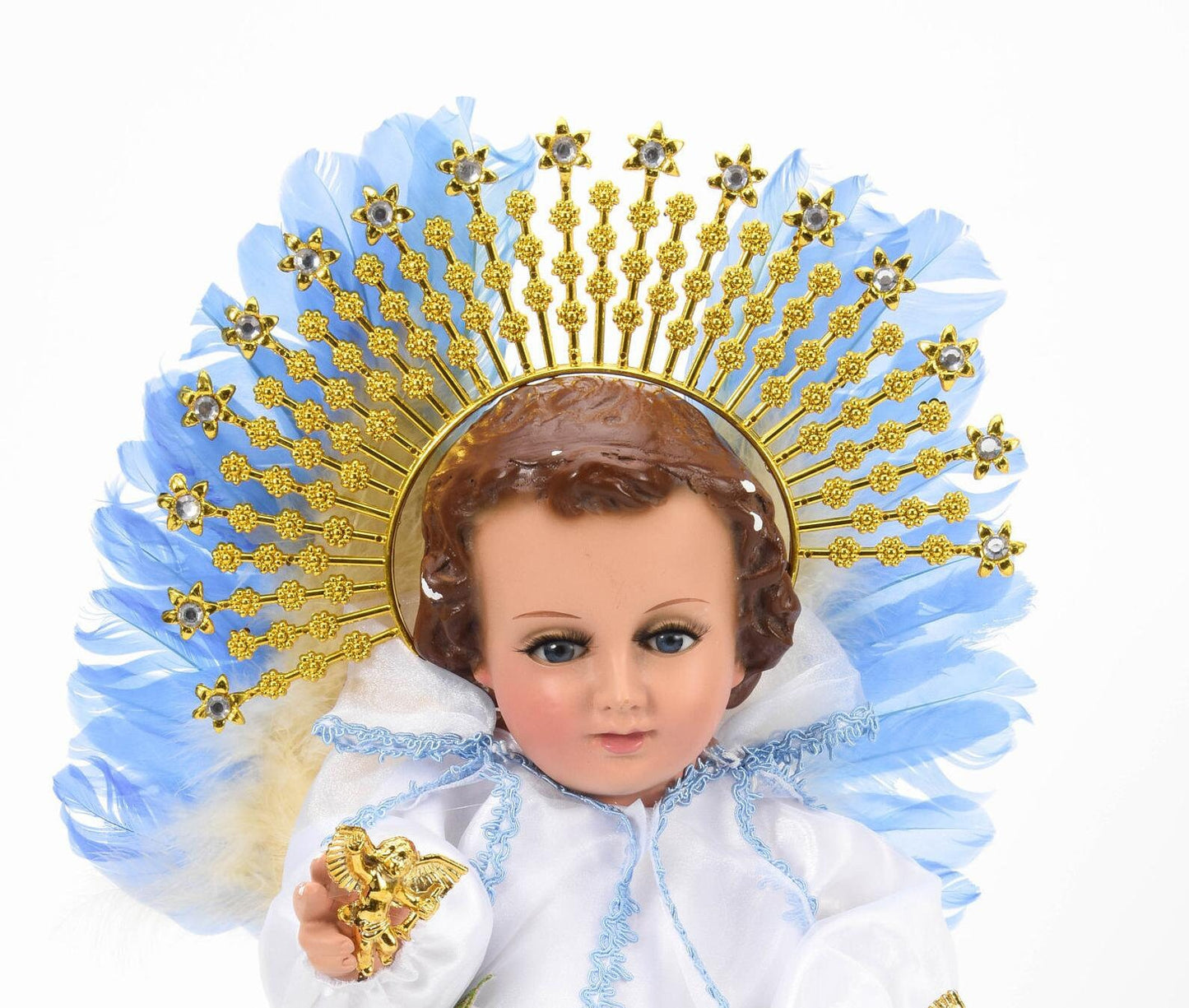 Trajecito de Angel de la Luz para Niño Dios con accesorios Incluidos/Baby Jesus Outfit20