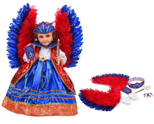 Trajecito de San Miguel Arcángel para Niño Dios con accesorios Incluidos/Baby Jesus Outfit97