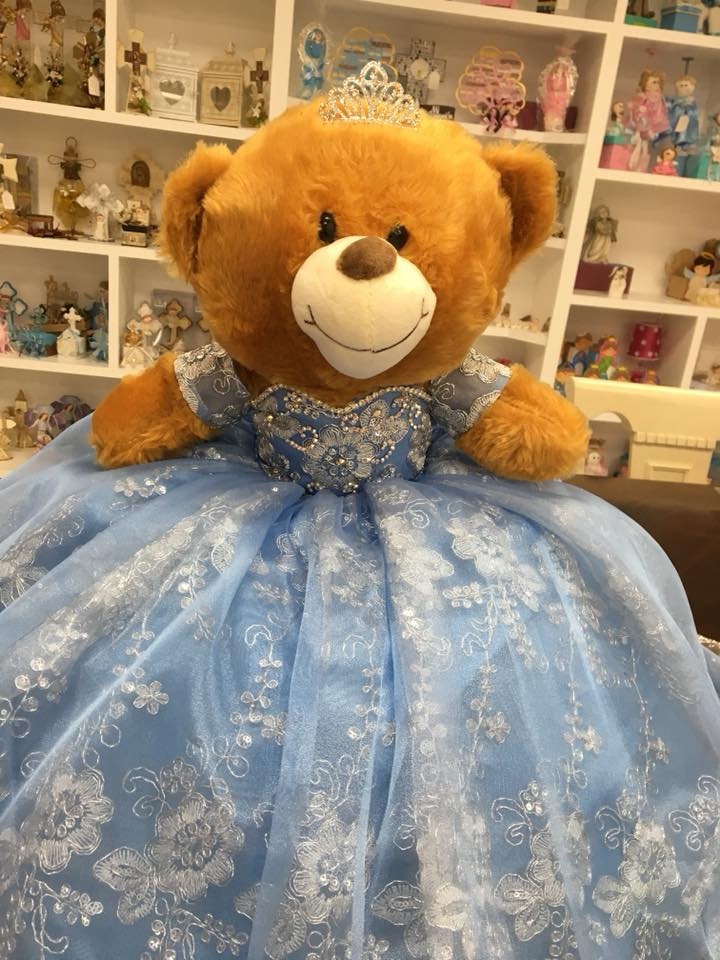 Personalized Quinceanera Teddy Bear Dress, Custom made Teddy Bear Dress, Includes Custom made Dress and Bear535