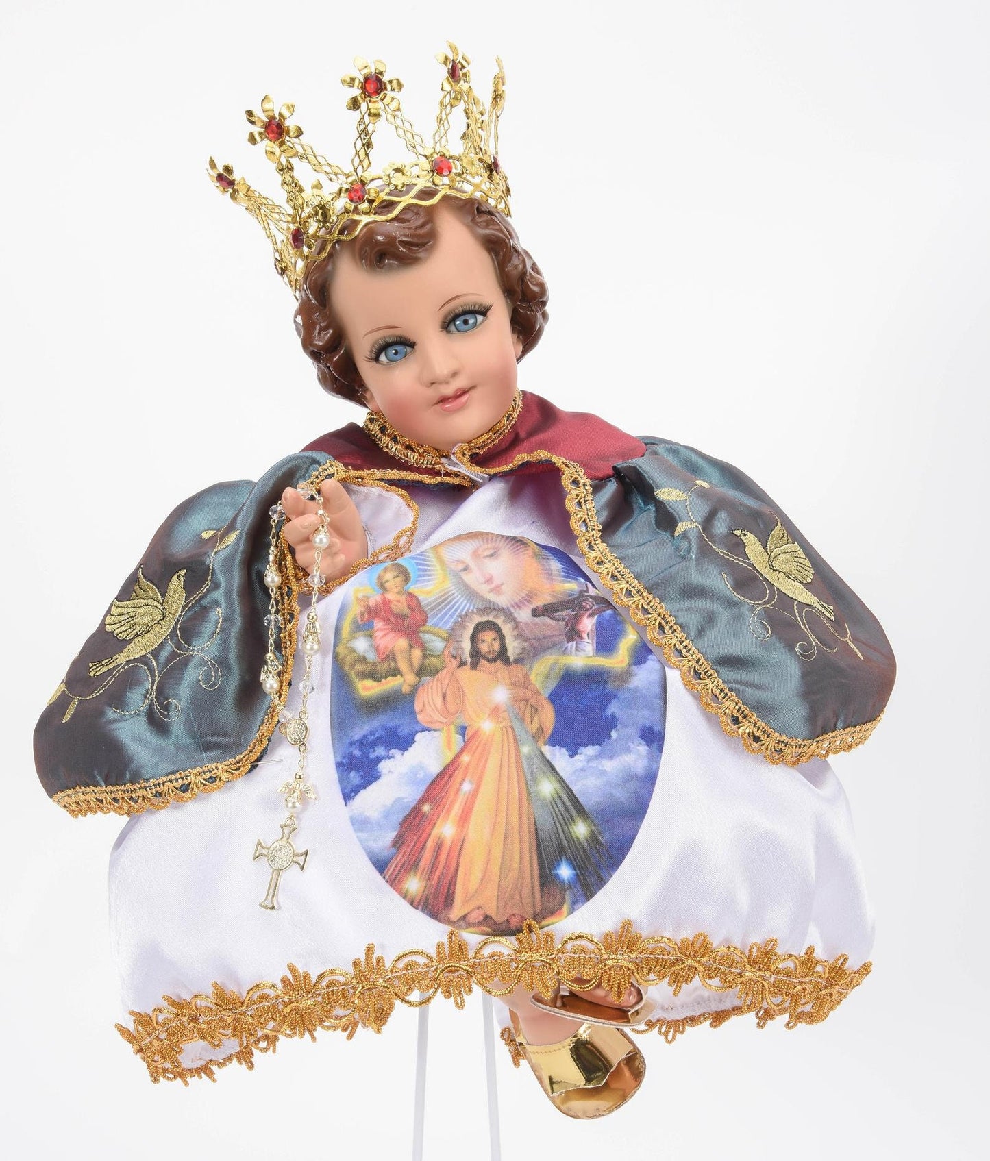 Trajecito de Nino Dios de la Misericordia para Niño Dios con accesorios Incluidos/Baby Jesus Outfit171