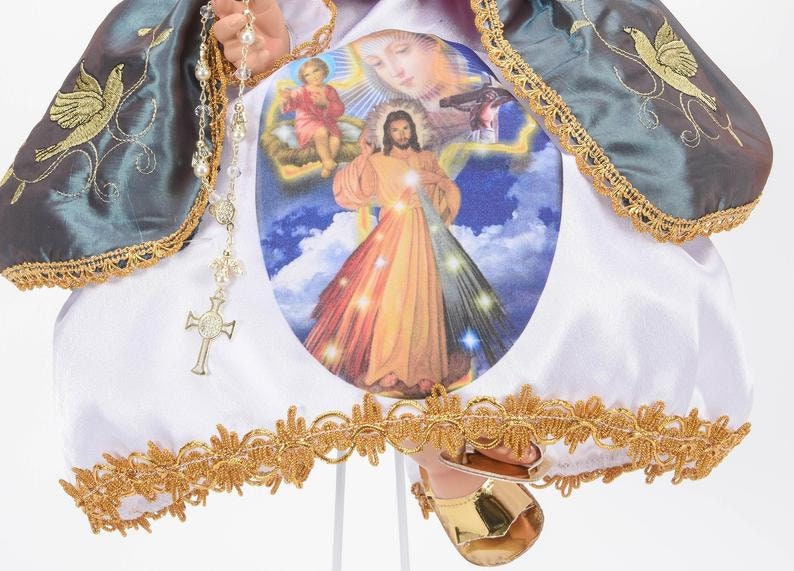 Trajecito de Nino Dios de la Misericordia para Niño Dios con accesorios Incluidos/Baby Jesus Outfit171