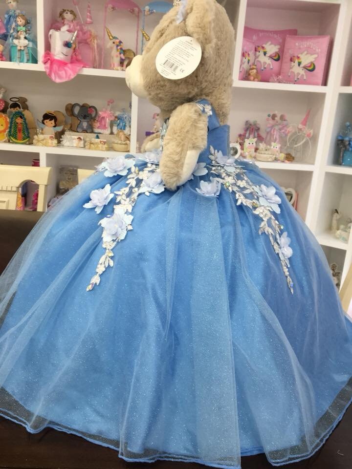 Personalized Quinceanera Teddy Bear Dress, Custom made Teddy Bear Dress, Includes Custom made Dress and Bear244