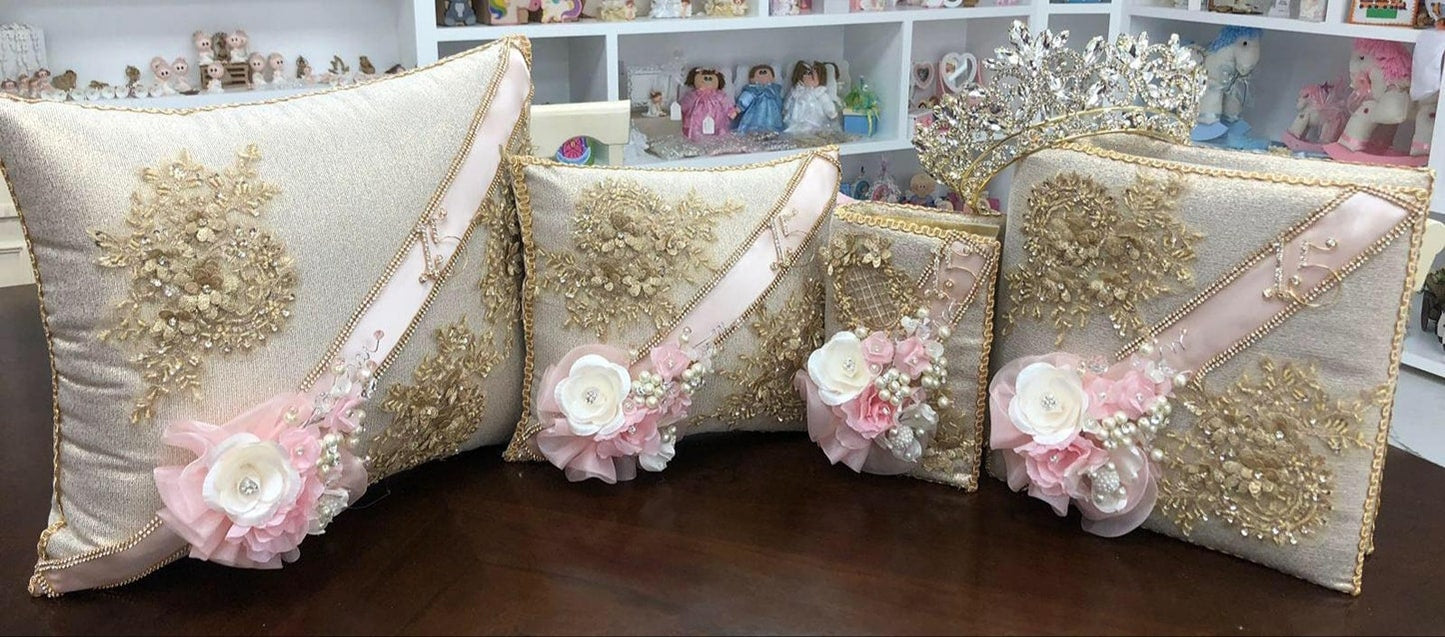 Set de Cojines para Quinceanera/Custom made Pillow Set/ Set de Cojines para Quinceanera Custom Sweet Sixteen Set Quinceanera Pillow Set95