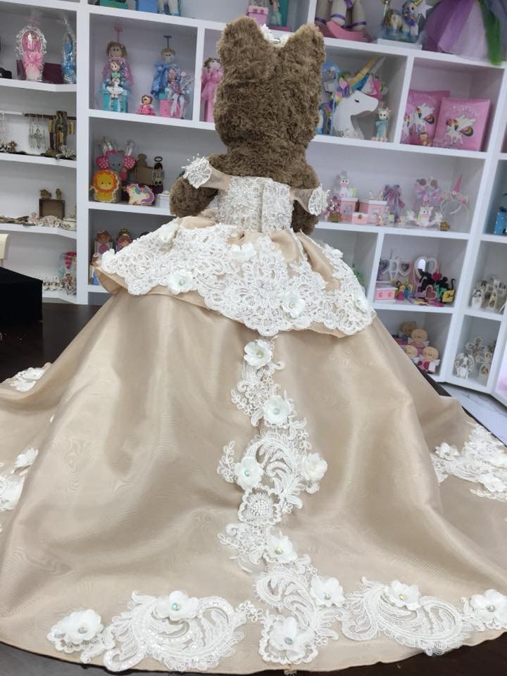 Personalized Quinceanera Teddy Bear Dress, Custom made Teddy Bear Dress, Includes Custom made Dress and Bear319