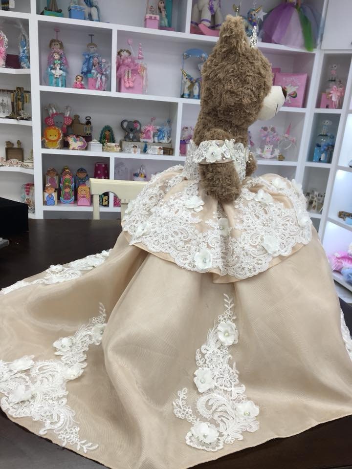 Personalized Quinceanera Teddy Bear Dress, Custom made Teddy Bear Dress, Includes Custom made Dress and Bear319