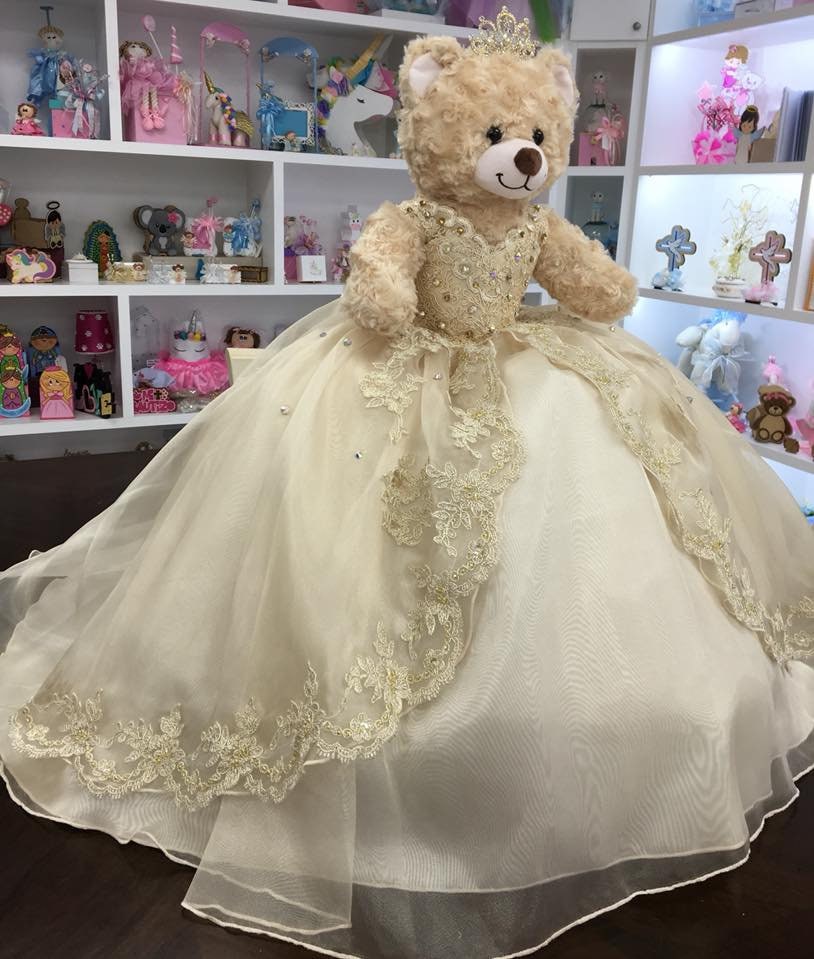 Personalized Quinceanera Teddy Bear Dress, Custom made Teddy Bear Dress, Includes Custom made Dress and Bear80