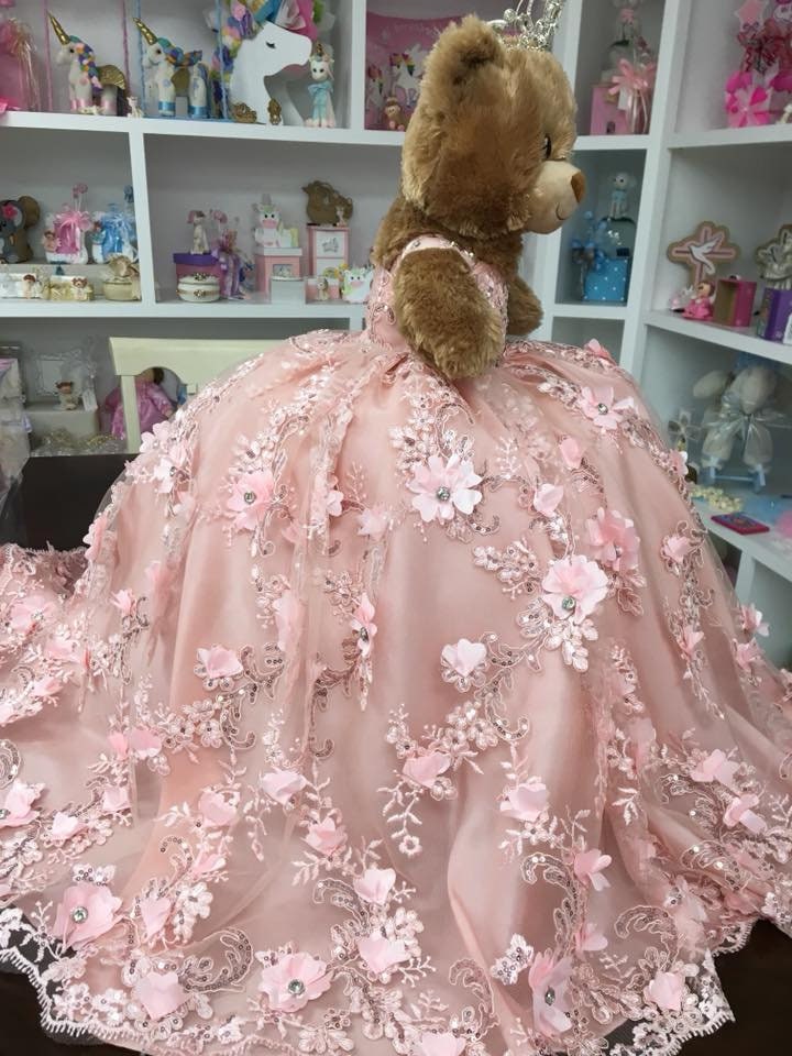 Personalized Quinceanera Teddy Bear Dress, Custom made Teddy Bear Dress, Includes Custom made Dress and Bear65