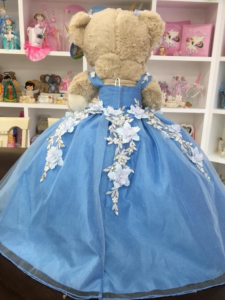 Personalized Quinceanera Teddy Bear Dress, Custom made Teddy Bear Dress, Includes Custom made Dress and Bear244