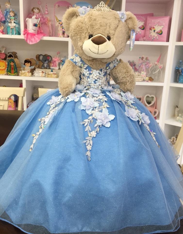 Personalized Quinceanera Teddy Bear Dress, Custom made Teddy Bear Dress, Includes Custom made Dress and Bear244