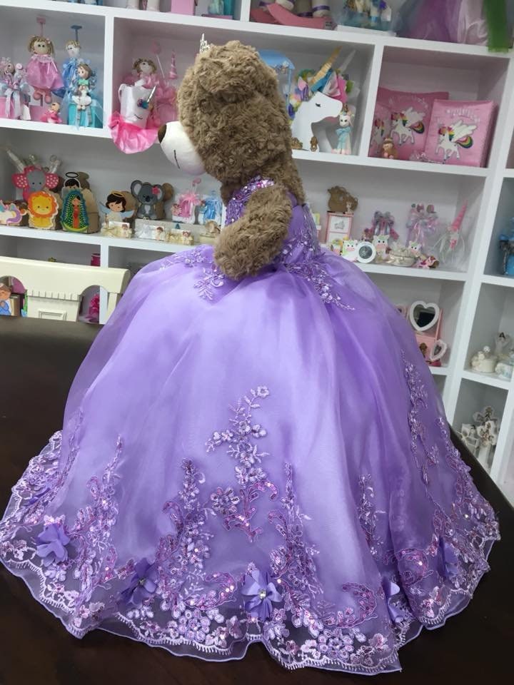 Personalized Quinceanera Teddy Bear Dress, Custom made Teddy Bear Dress, Includes Custom made Dress and Bear480