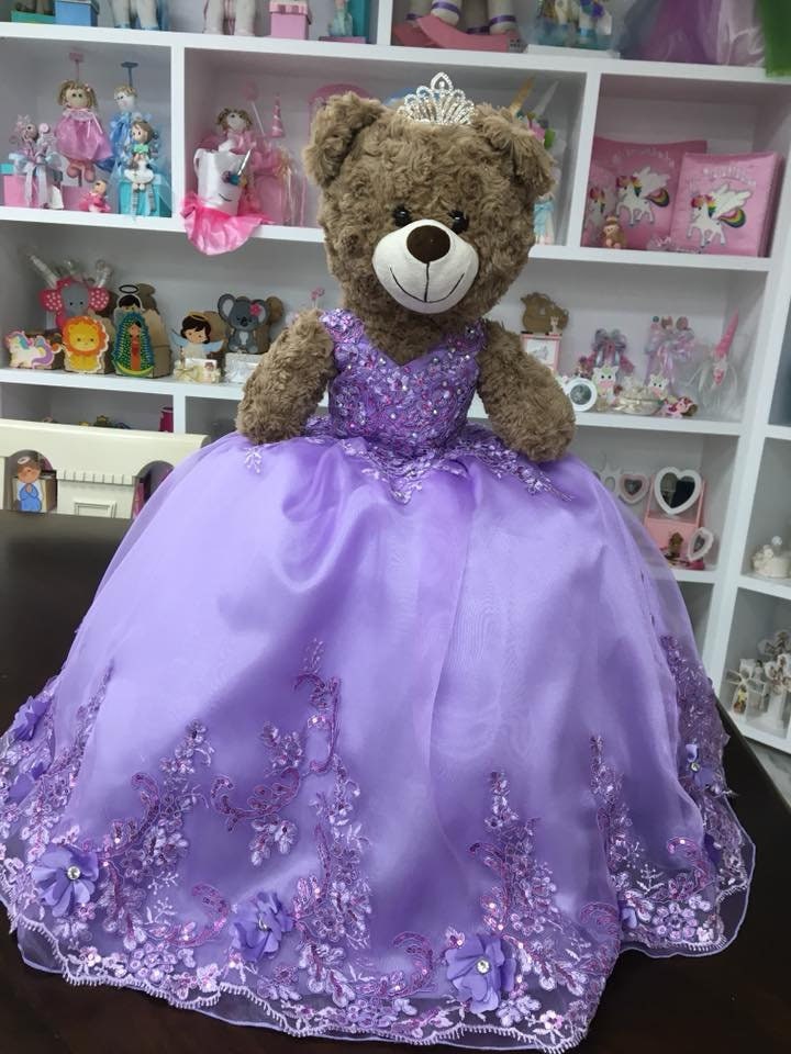 Personalized Quinceanera Teddy Bear Dress, Custom made Teddy Bear Dress, Includes Custom made Dress and Bear480