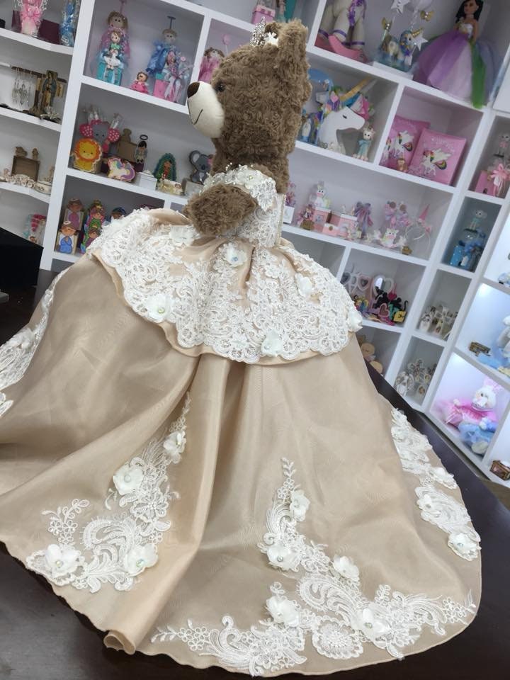 Personalized Quinceanera Teddy Bear Dress, Custom made Teddy Bear Dress, Includes Custom made Dress and Bear319