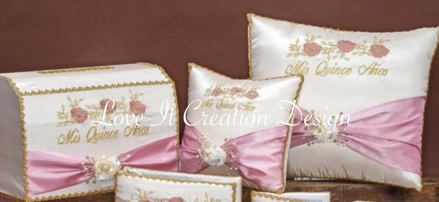 Set de Cojines para Quinceanera/Custom made Pillow Set/ Set de Cojines para Quinceanera Custom Sweet Sixteen Set Quinceanera Pillow Set37